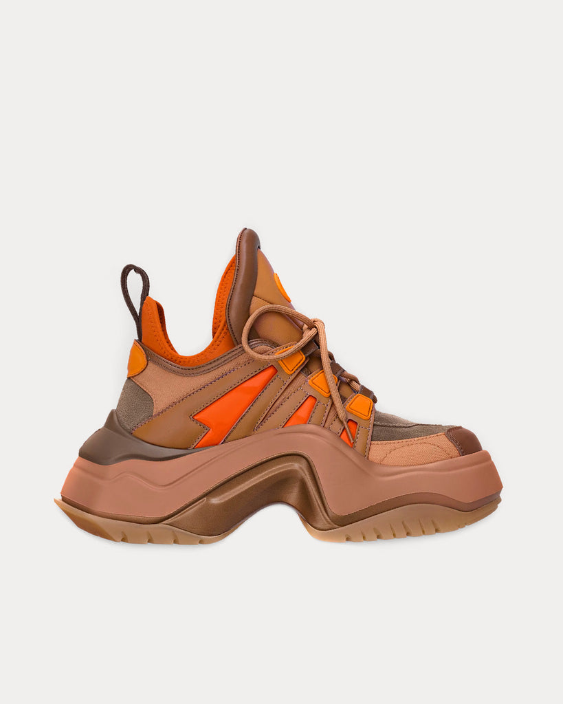 orange lv sneakers
