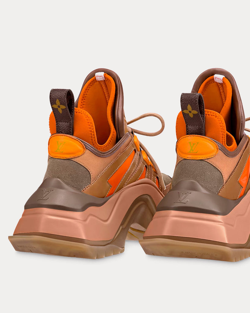 orange lv sneakers