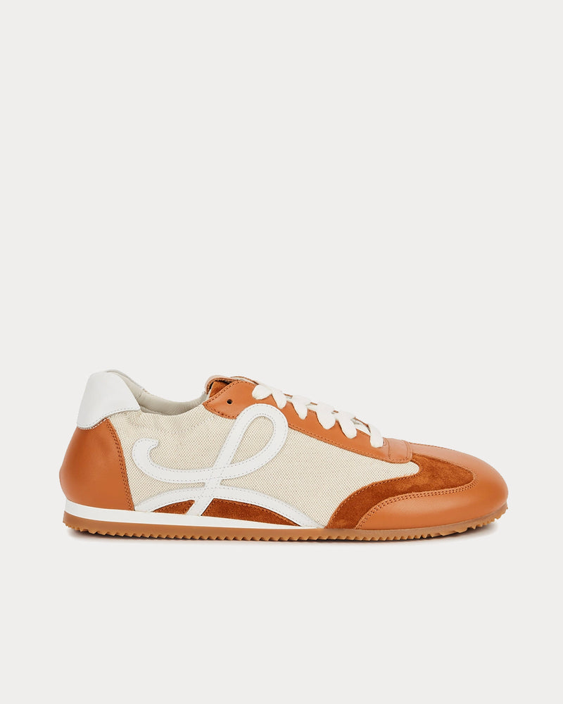 Loewe x Paula's Ibiza Ballet Runner in Nylon and Calfskin Natural / Tan Low Top Sneakers - 1