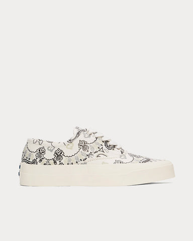 Maison Kitsuné Bandana Print White Low Top Sneakers
