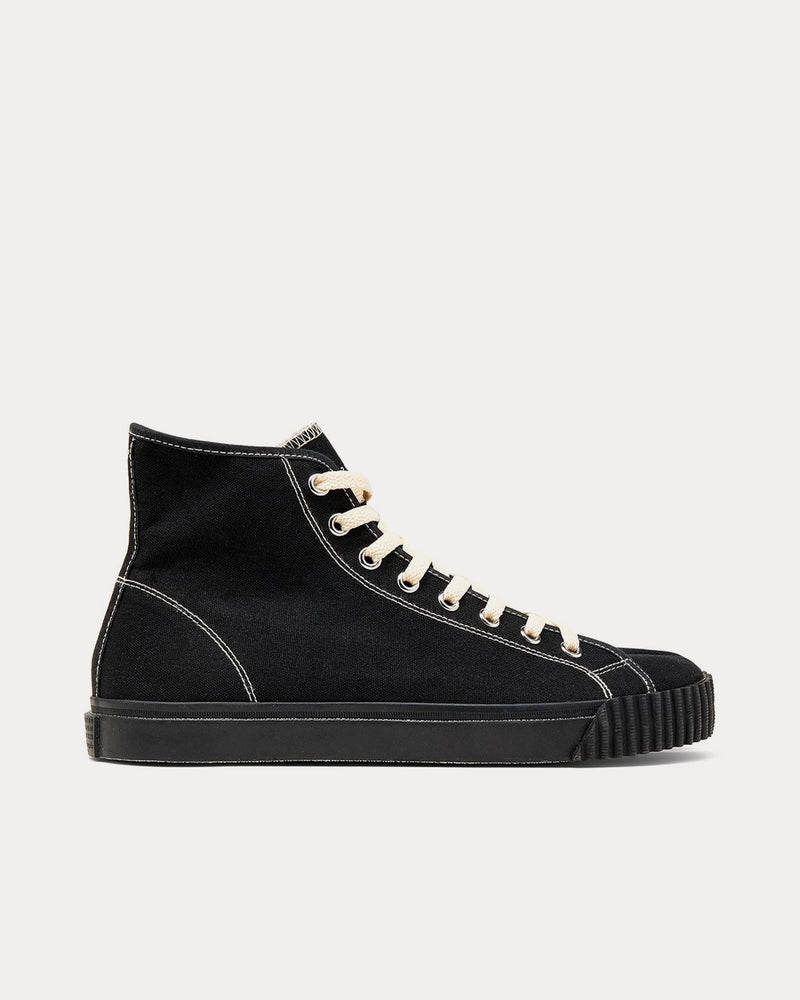 Maison Margiela Men's Tabi Black High Top Sneakers