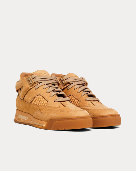Maison Margiela DDSTCK Light Brown Mid Top Sneakers - 2