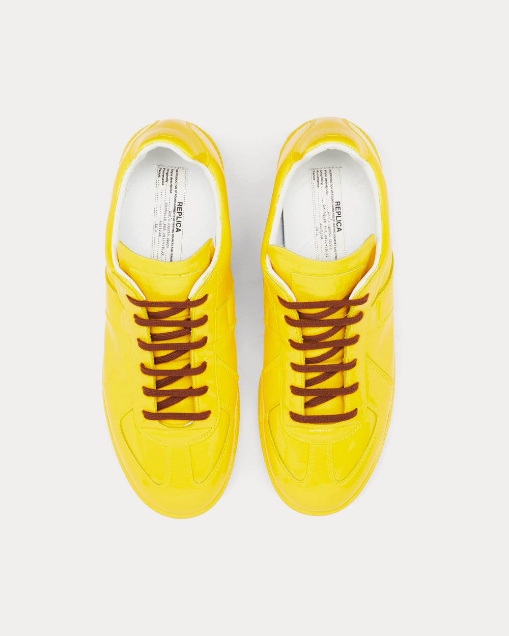 Maison Margiela Replica Rubber Coating Yellow Low Top Sneakers - Sneak ...