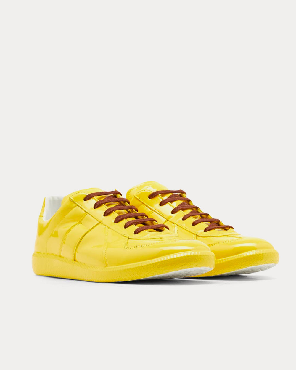 Maison Margiela Replica Rubber Coating Yellow Low Top Sneakers - Sneak ...