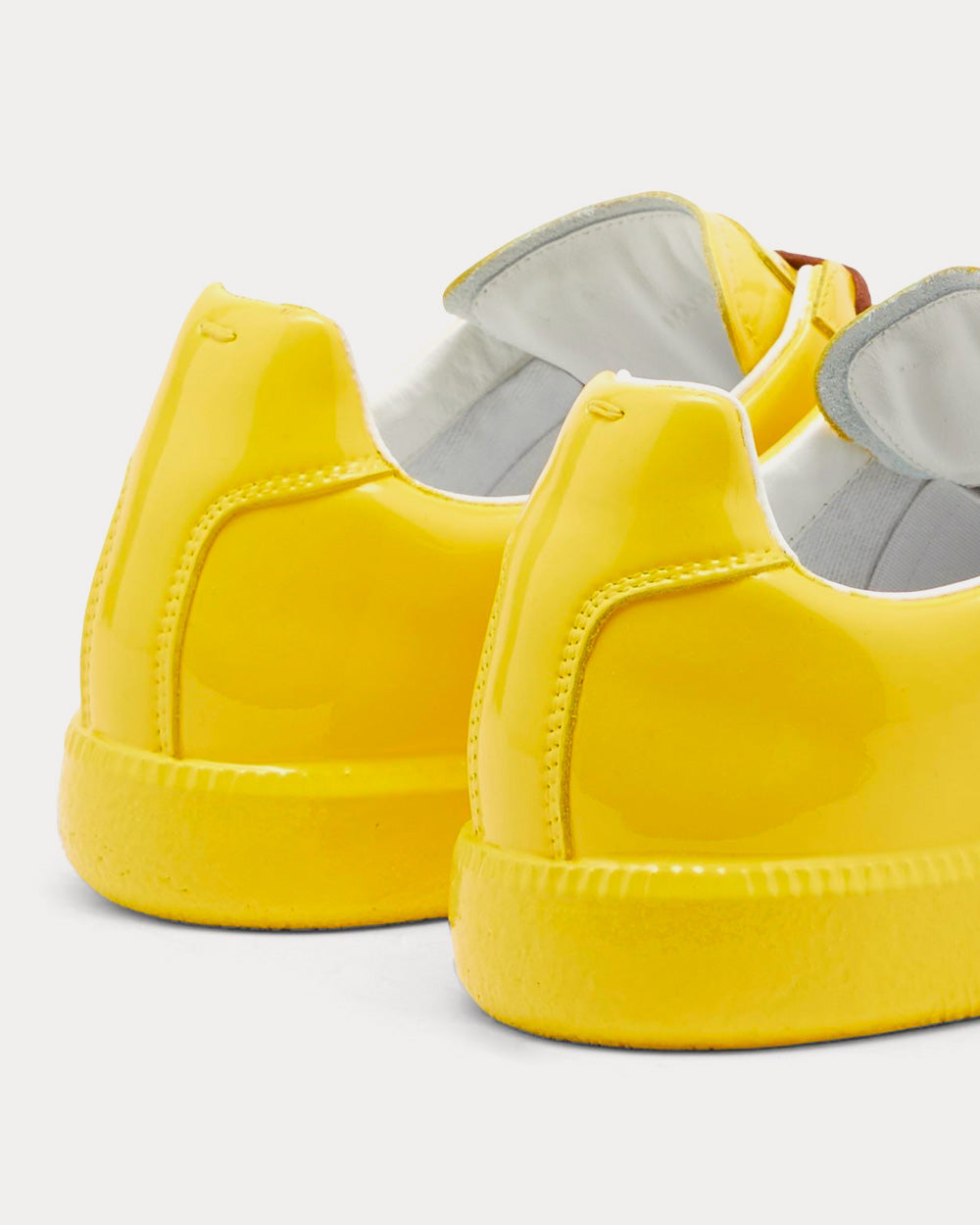 Maison Margiela Replica Rubber Coating Yellow Low Top Sneakers - Sneak ...