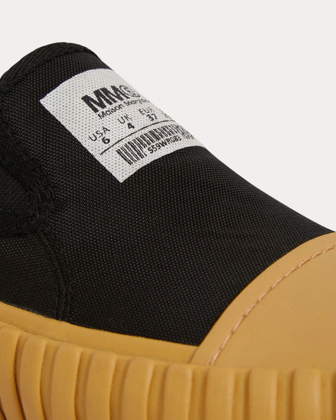 Vulcanized Black Low Top Sneakers