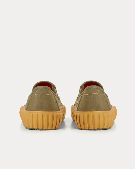 Maison Margiela Vulcanized Khaki Low Top Sneakers - 3