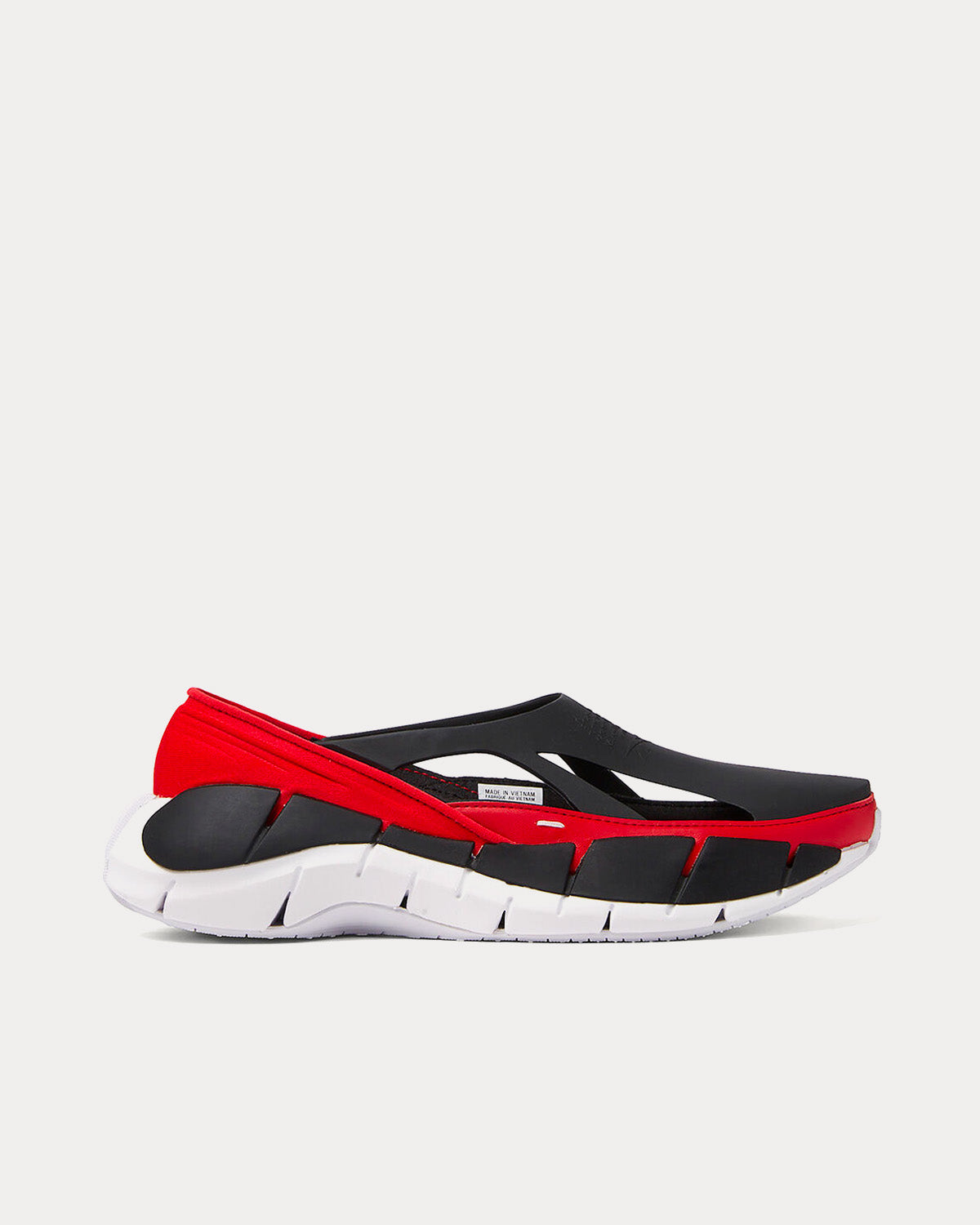 Reebok X Maison Margiela - Tier 1 Croafer Black / Red Slip On Sneakers