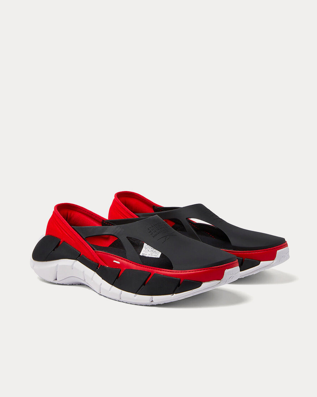 Reebok X Maison Margiela - Tier 1 Croafer Black / Red Slip On Sneakers