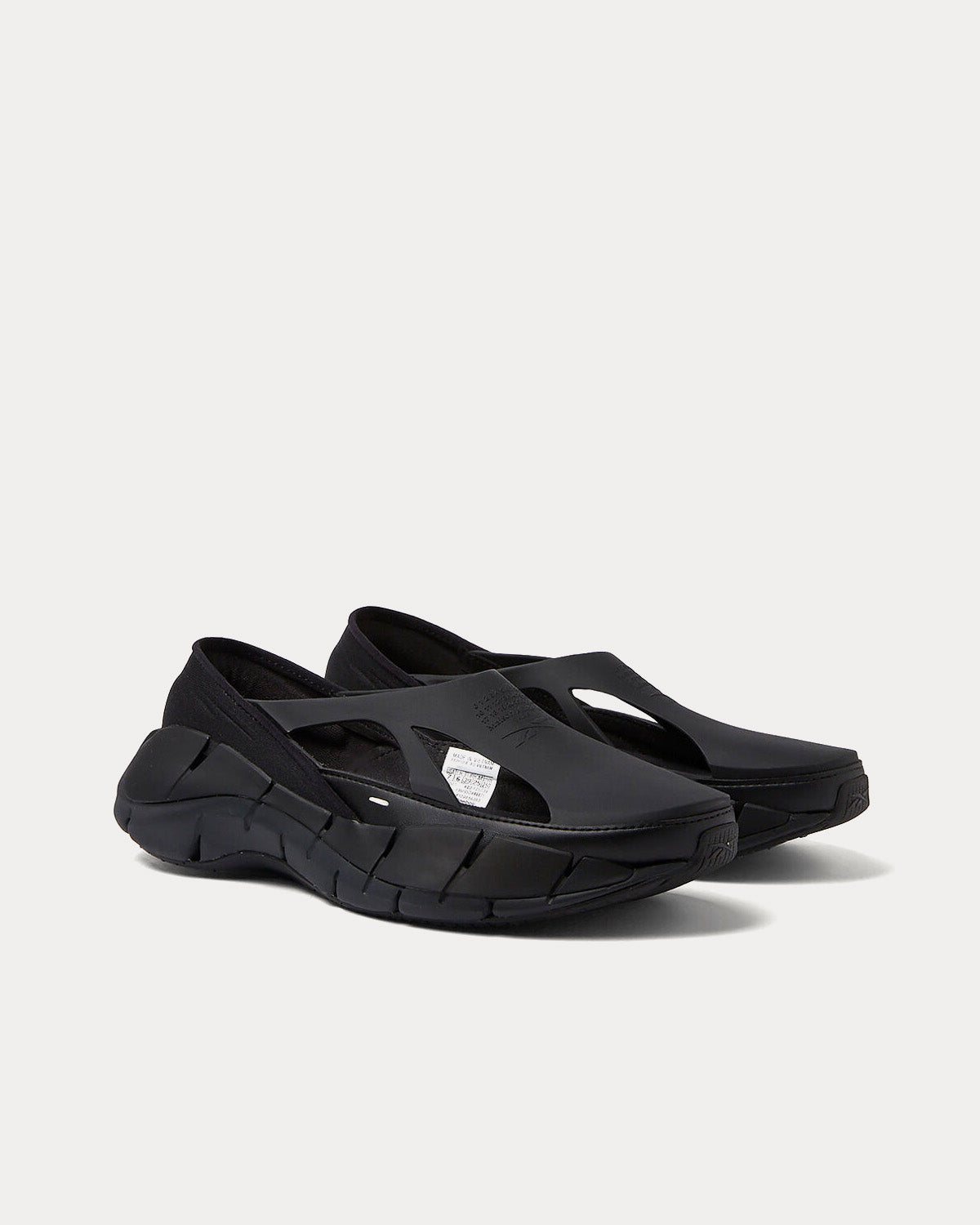 Reebok X Maison Margiela - Tier 1 Croafer Black Slip On Sneakers