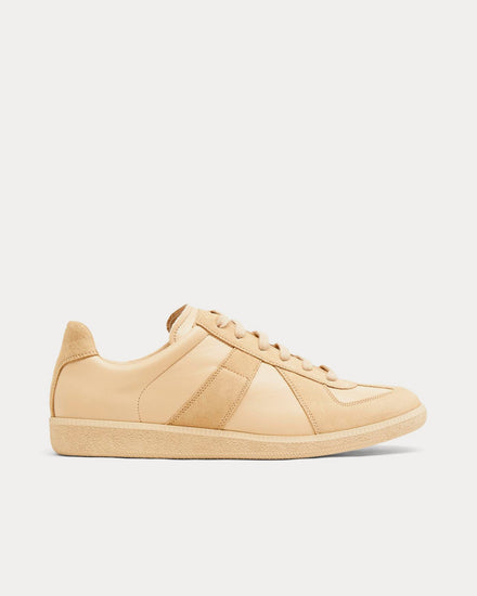 Maison Margiela Replica Beige Low Top Sneakers - 1