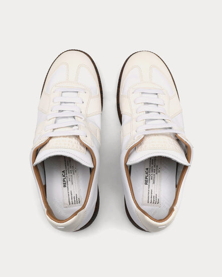 Maison Margiela Replica Ivory Low Top Sneakers - 2