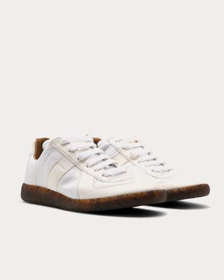 Maison Margiela Replica Ivory Low Top Sneakers - 3