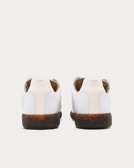 Maison Margiela Replica Ivory Low Top Sneakers - 4