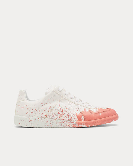 Maison Margiela Replica Pink / White Low Top Sneakers - 1