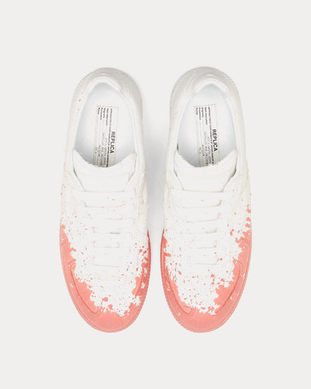 Maison Margiela Replica Pink / White Low Top Sneakers - 2