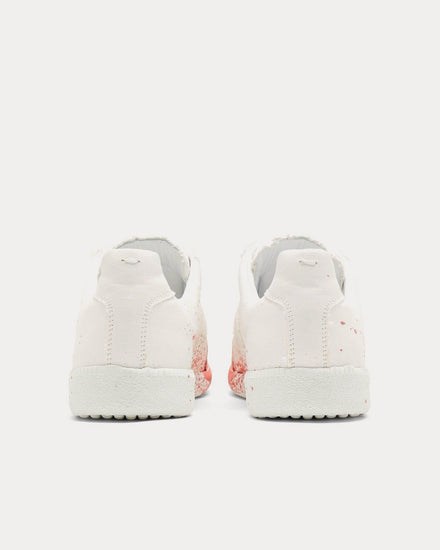 Maison Margiela Replica Pink / White Low Top Sneakers - 4