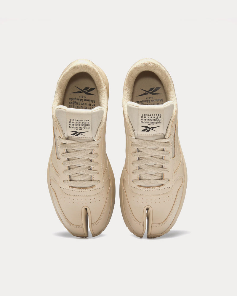 Reebok X Maison Margiela Classic Leather Tabi Modern Beige / Cloud White / Black Low Top Sneakers - 2