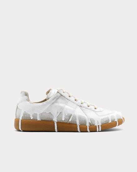 Maison Margiela Replica Bianchetto White Low Top Sneakers - 1