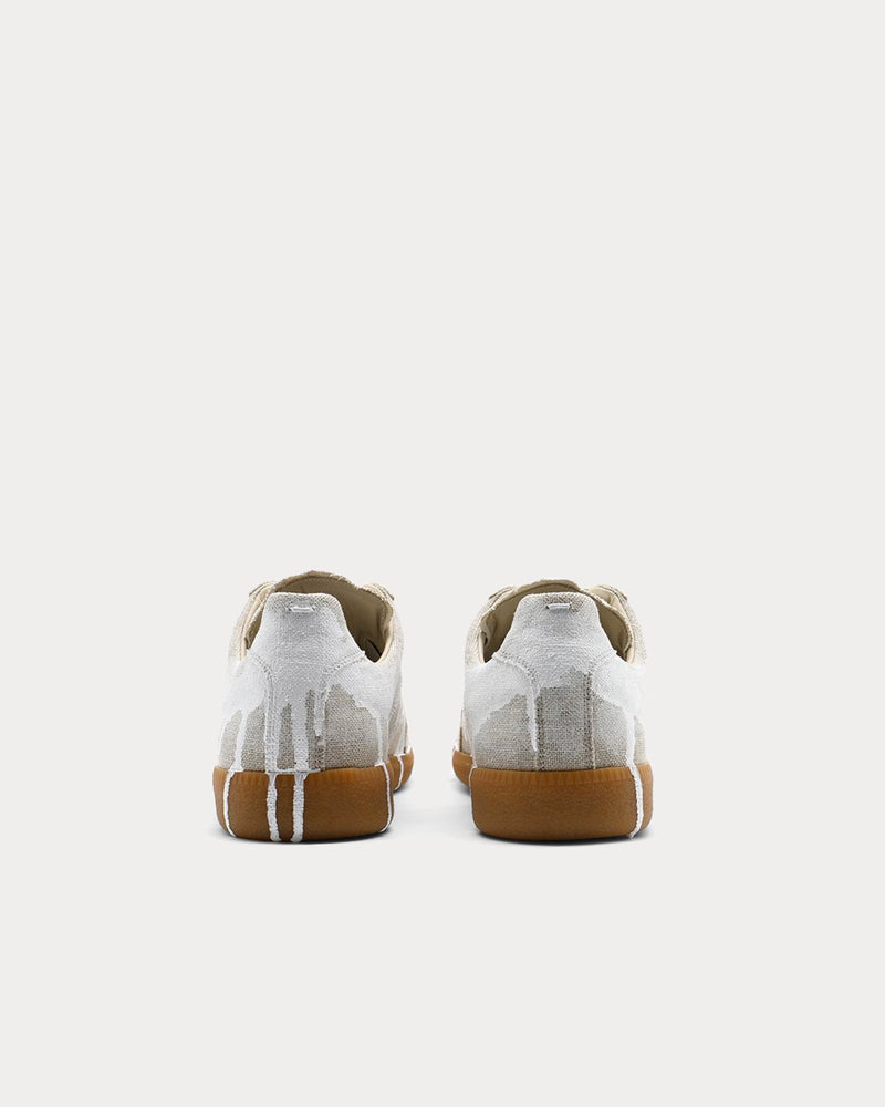 Maison Margiela Replica Bianchetto White Low Top Sneakers - 4