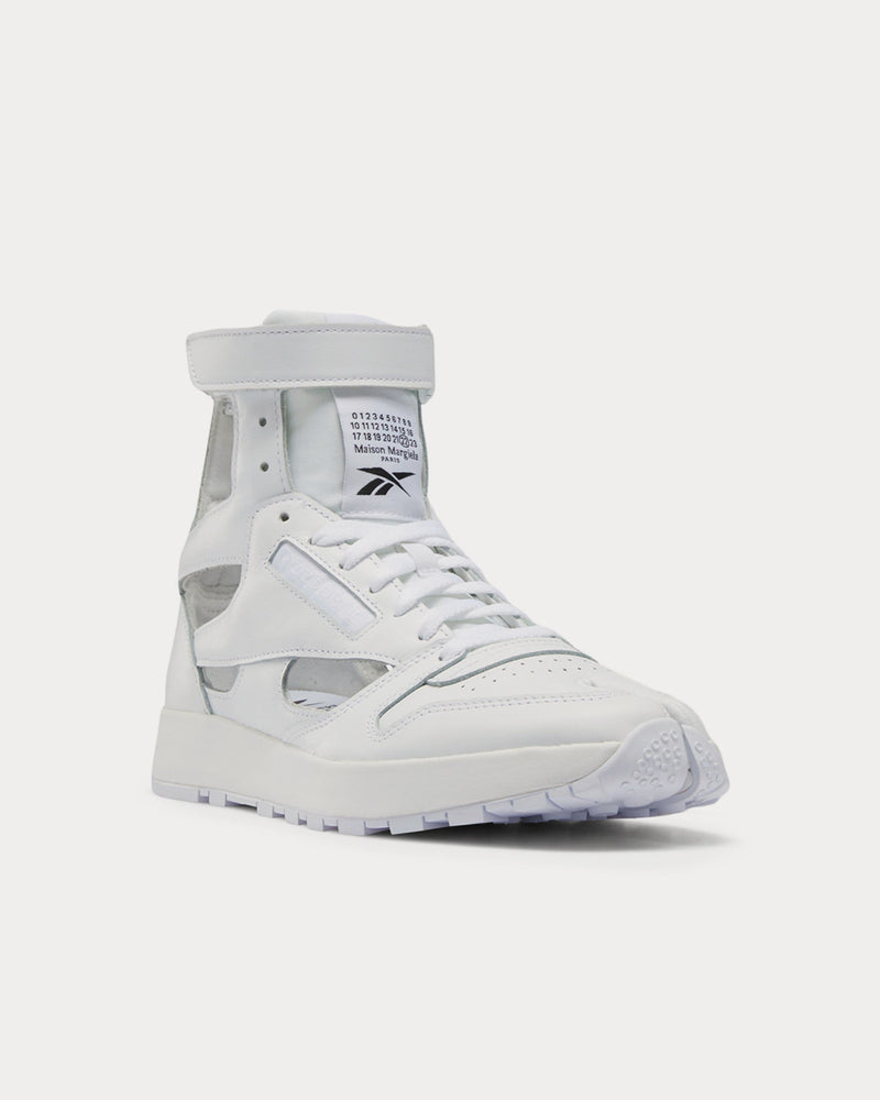 Reebok X Maison Margiela Tabi-Toe Lace-Up White High Top Sneakers - 2