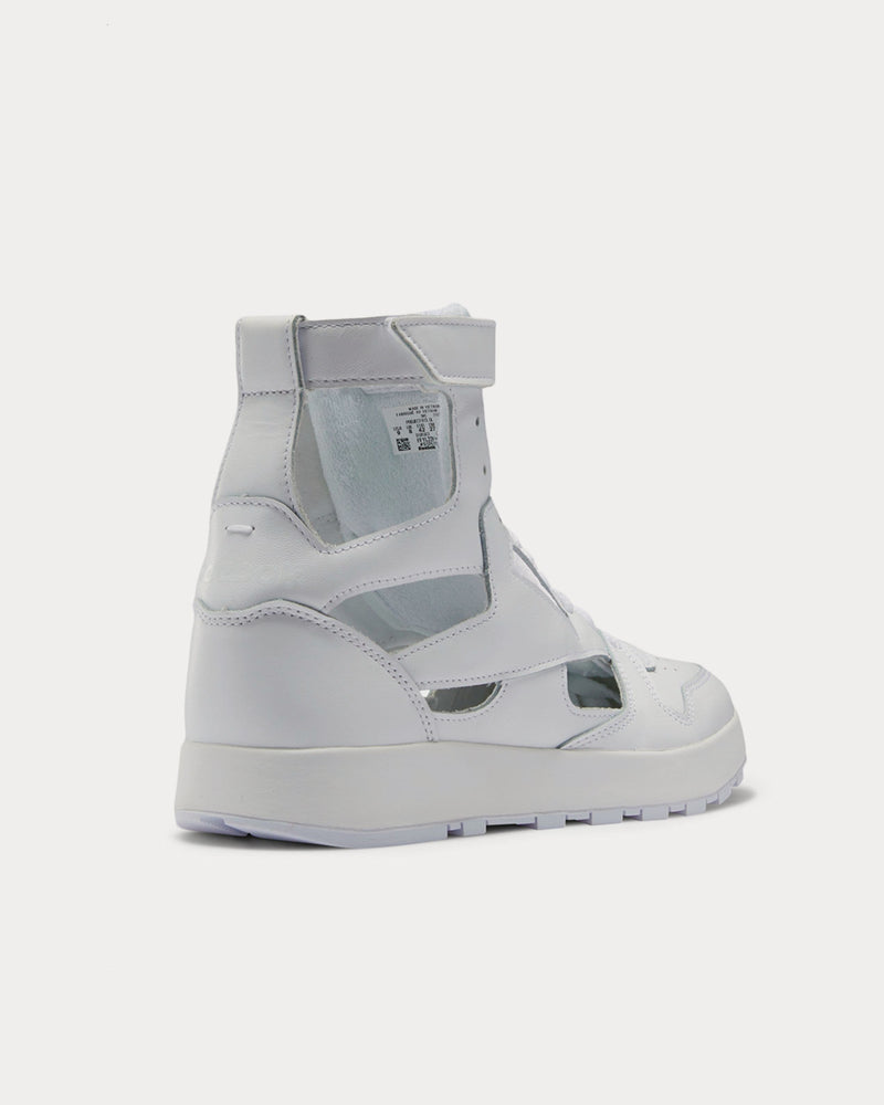 Reebok X Maison Margiela Tabi-Toe Lace-Up White High Top Sneakers - 3