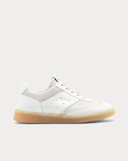 Maison Margiela MM6 6 Court White Low Top Sneakers - 1