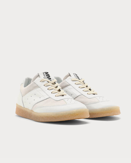Maison Margiela MM6 6 Court White Low Top Sneakers - 2