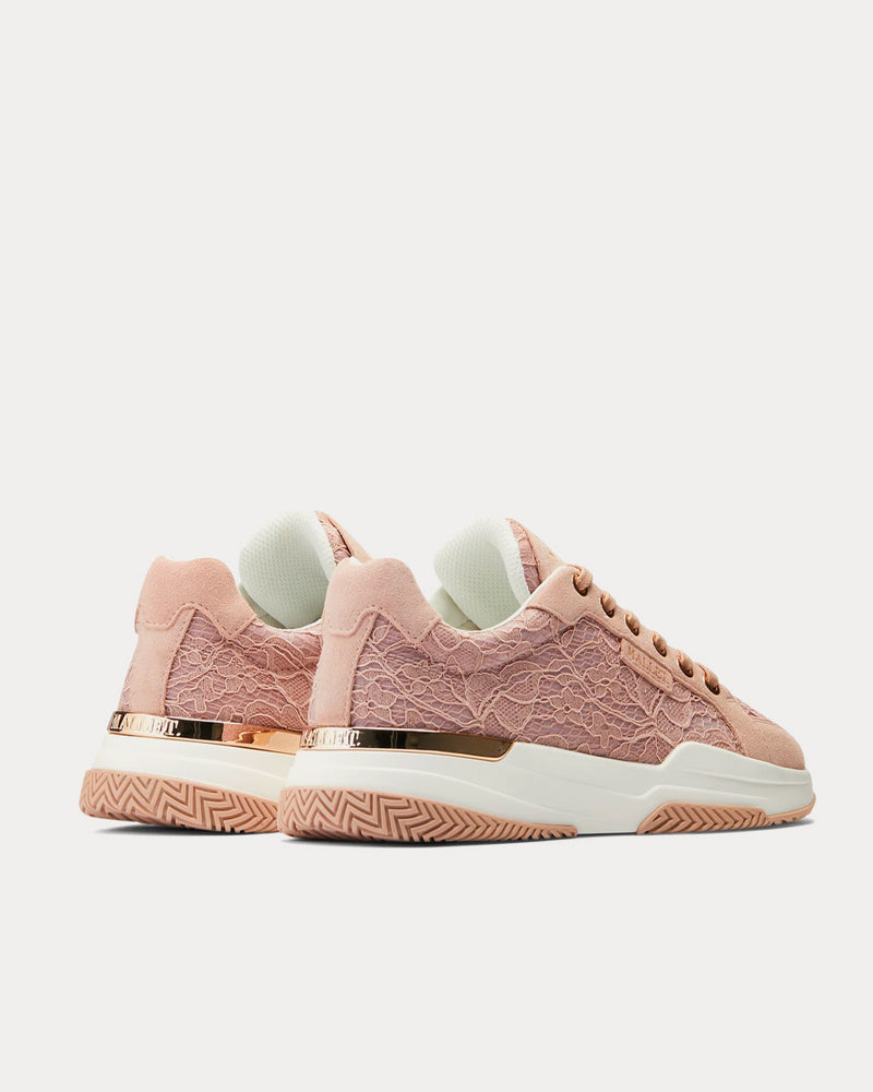 Mallet Kingsland Pink Lace Low Top Sneakers - 3