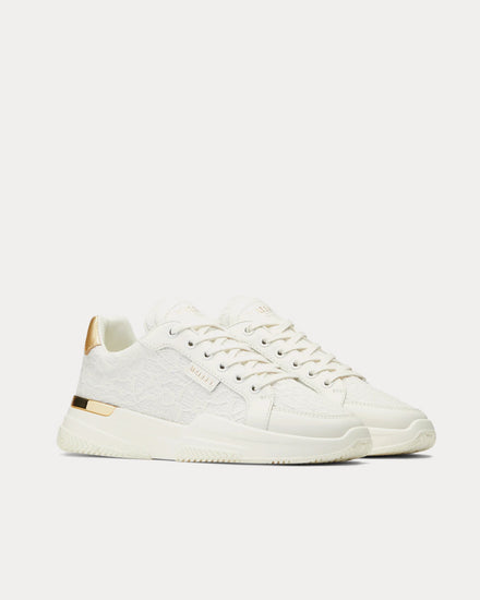 Mallet Kingsland White Lace Low Top Sneakers - 2