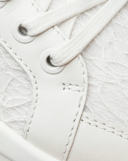 Mallet Kingsland White Lace Low Top Sneakers - 5