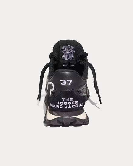 Marc Jacobs The Croc-Embossed Jogger Black Low Top Sneakers - 4