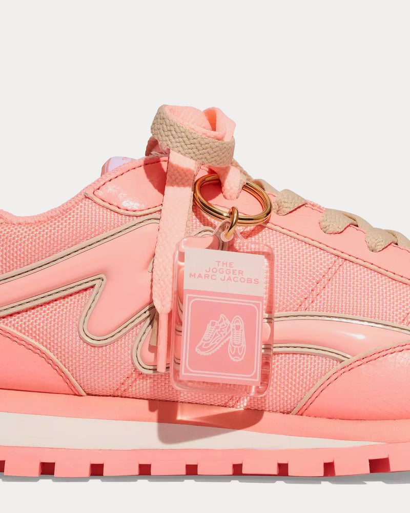 Marc Jacobs The Fluoro Jogger Fluo Coral Low Top Sneakers - 5