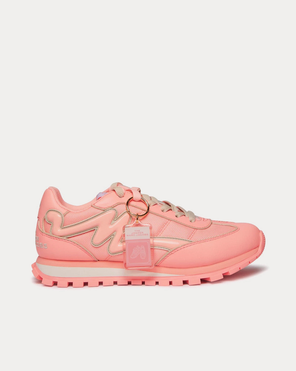 Marc Jacobs Women's The Fluoro Jogger Fluo Coral Low Top Sneakers
