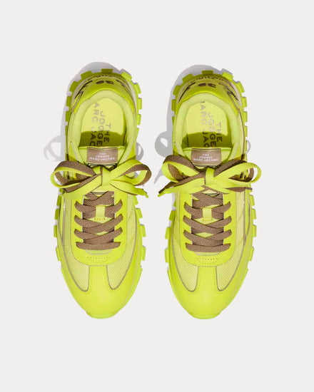 Marc Jacobs The Fluoro Jogger Fluo Yellow Low Top Sneakers - 2
