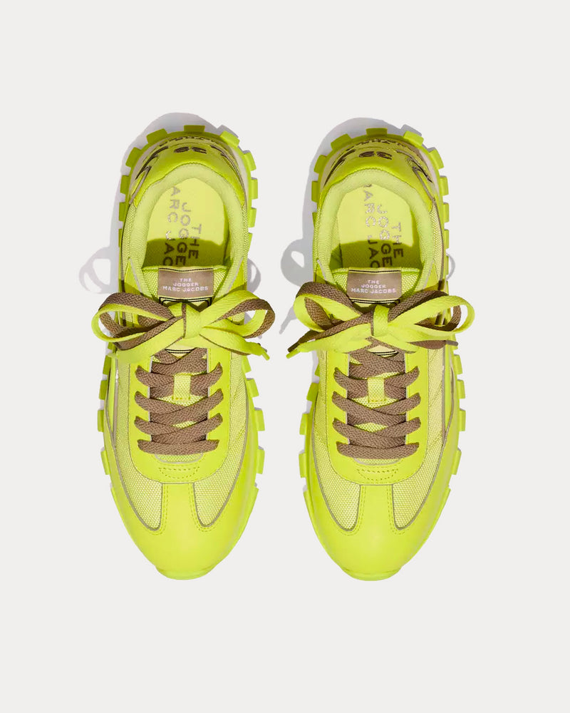 Marc Jacobs The Fluoro Jogger Fluo Yellow Low Top Sneakers - 2