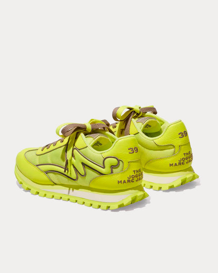 Marc Jacobs The Fluoro Jogger Fluo Yellow Low Top Sneakers - 4