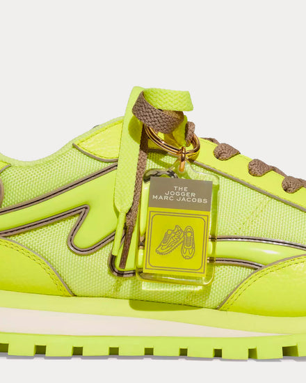 Marc Jacobs The Fluoro Jogger Fluo Yellow Low Top Sneakers - 5