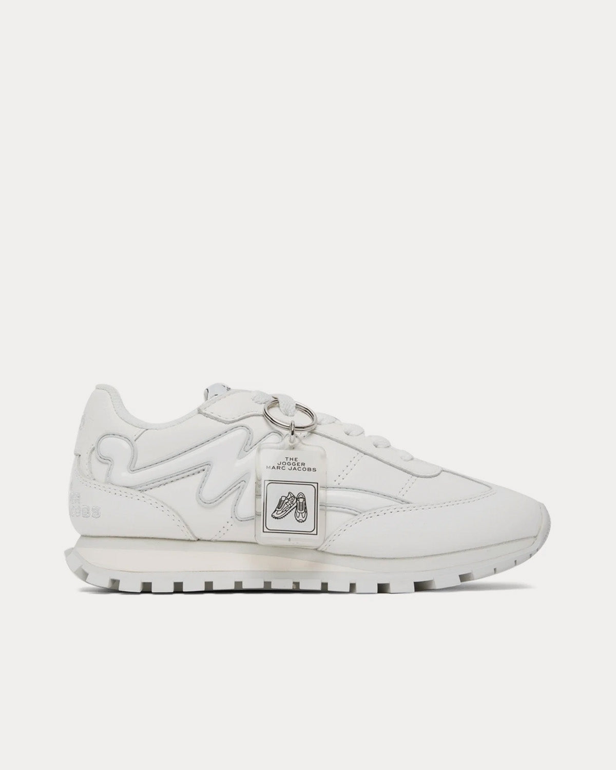 Egetræ Foto Whirlpool Marc Jacobs Leather Jogger White Low Top Sneakers - Sneak in Peace