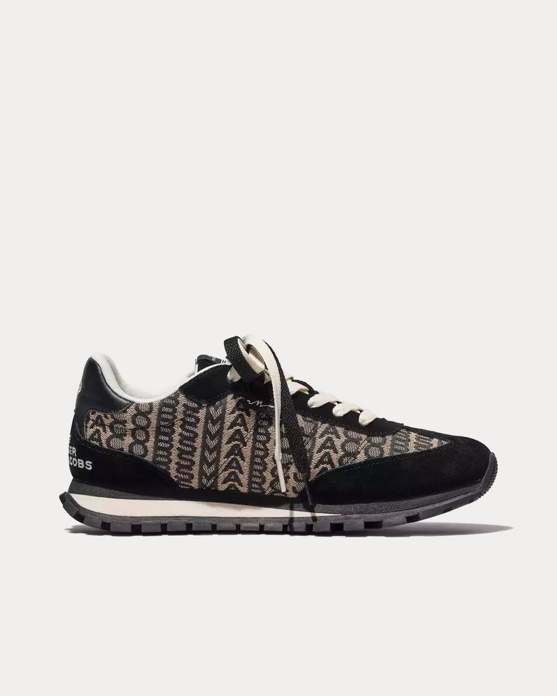 Marc Jacobs Monogram Jogger Black / White Low Top Sneakers - 1