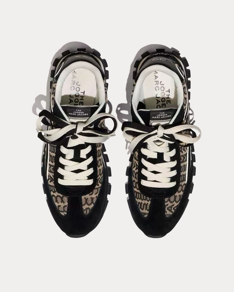 Marc Jacobs Monogram Jogger Black / White Low Top Sneakers - 2