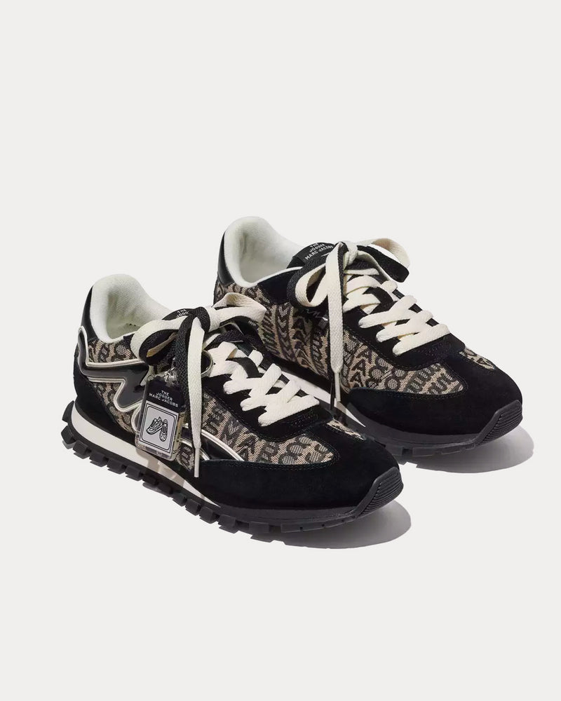 Marc Jacobs Monogram Jogger Black / White Low Top Sneakers - 3