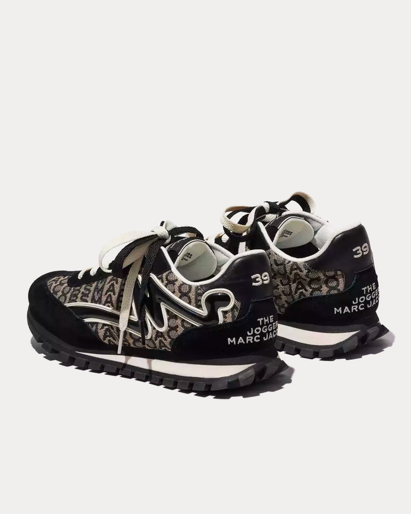 Marc Jacobs Monogram Jogger Black / White Low Top Sneakers - 4