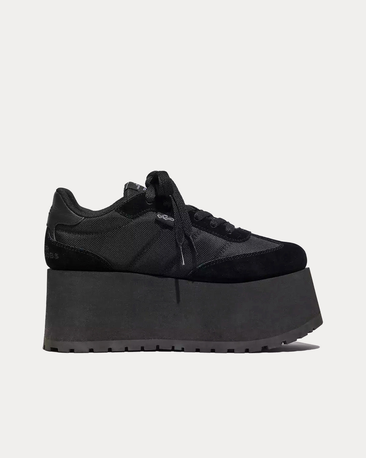 Marc Jacobs Women's The Platform Jogger Black Low Top Sneakers
