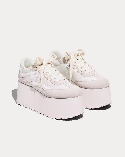 Marc Jacobs The Platform Jogger White Low Top Sneakers - 3