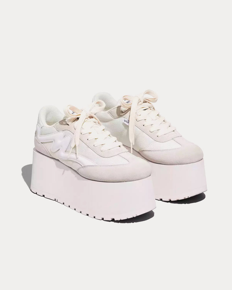 Marc Jacobs The Platform Jogger White Low Top Sneakers - 3
