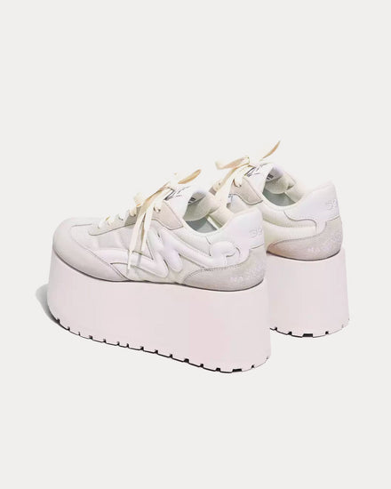 Marc Jacobs The Platform Jogger White Low Top Sneakers - 4