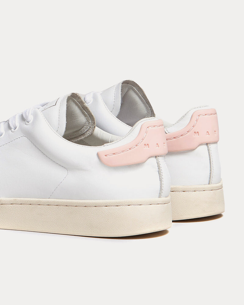 ■MARNI■ DADA BUMPER SNEAKERS WHITE LIGHT PINK SNZU013401P5 White & Pink Dada Bumper Sneakers by Marni on Sale
