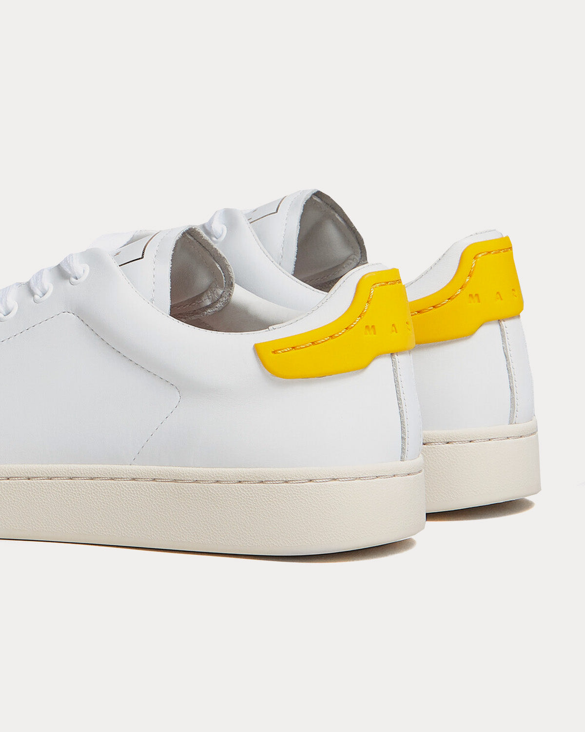 Marni - Dada Bumper White / Yellow Low Top Sneakers
