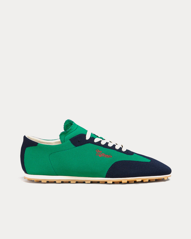 スニーカー MARNI Men Sneakers SNZU013103P4927ZO265 Green Marni Men's Pebble Lace-Up Stretch Jacquard Blue / Black